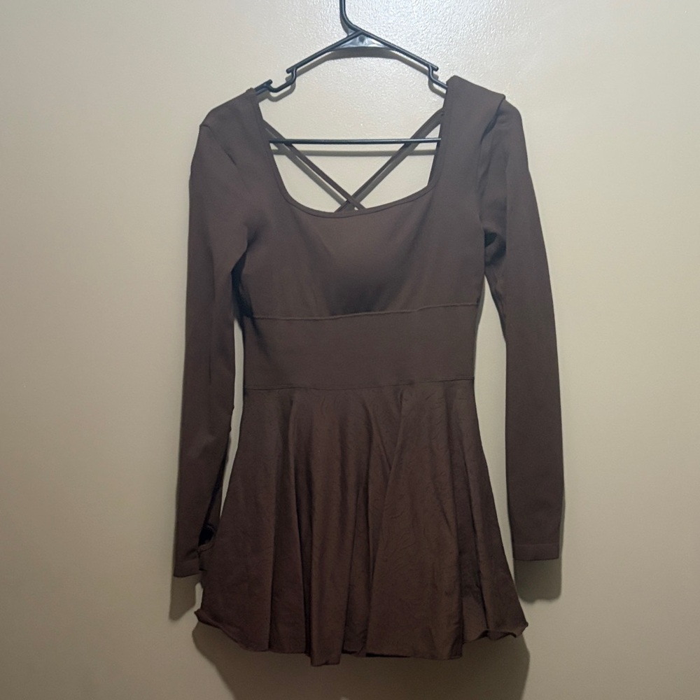 Elegant Brown athletic Dress